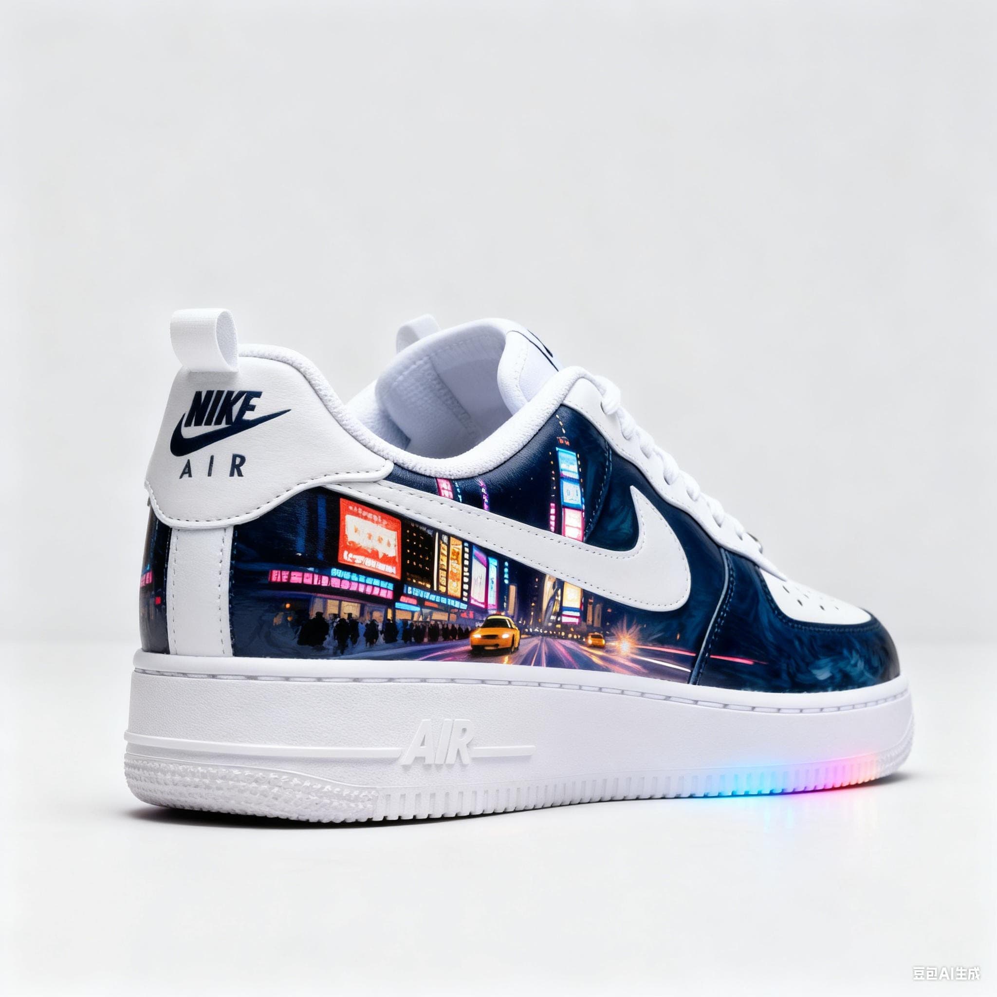 Custom hand-Painted Nike Air Force 1 Shoes | NYC Nightlife Sneaker
