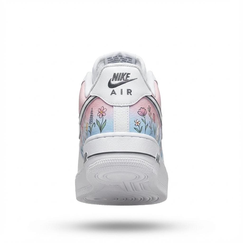Custom Nike Air Force 1 Shoes | Easter Bunny Pastel | Cute Rabbit Egg Sneakers AF1