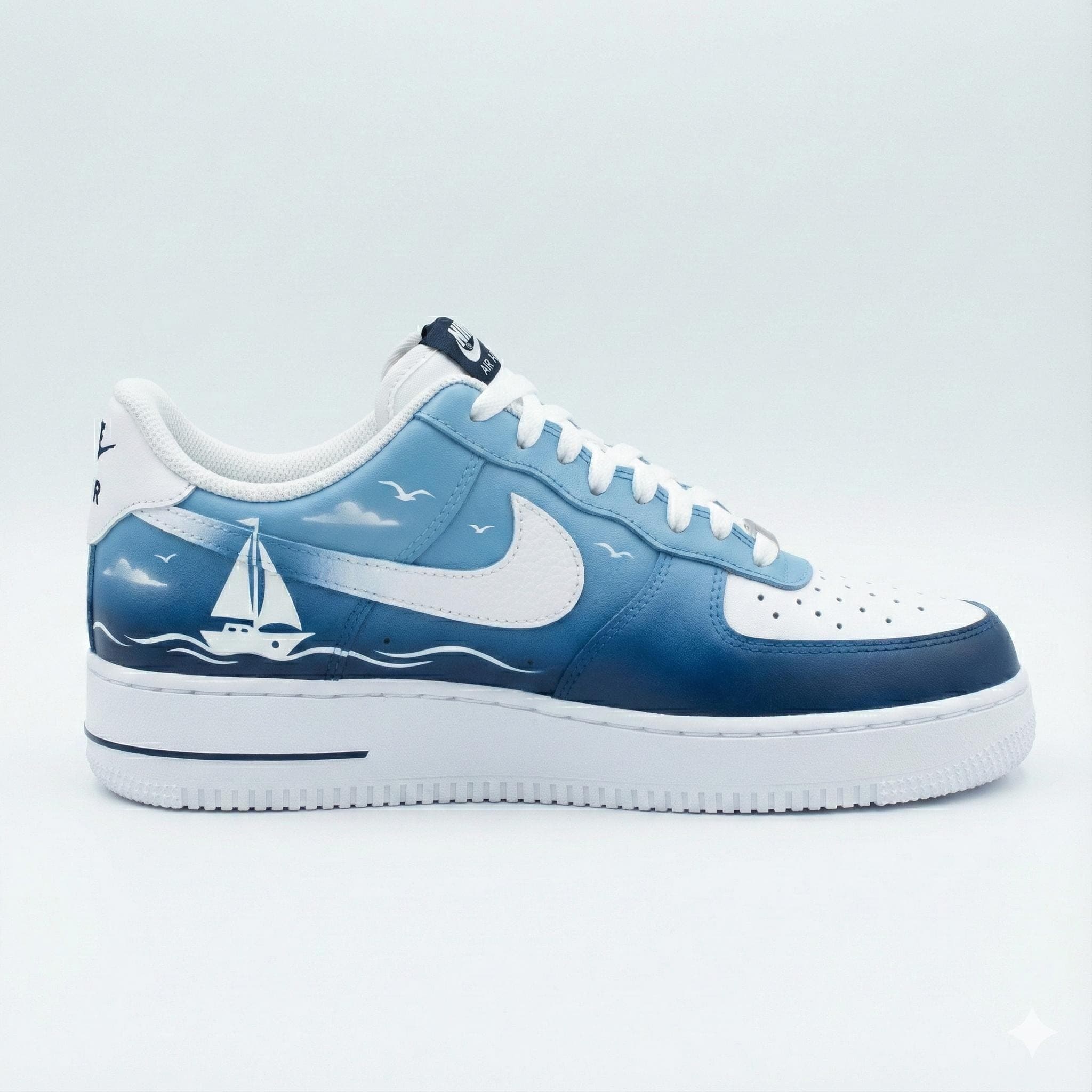 Ocean Sailboat Blue