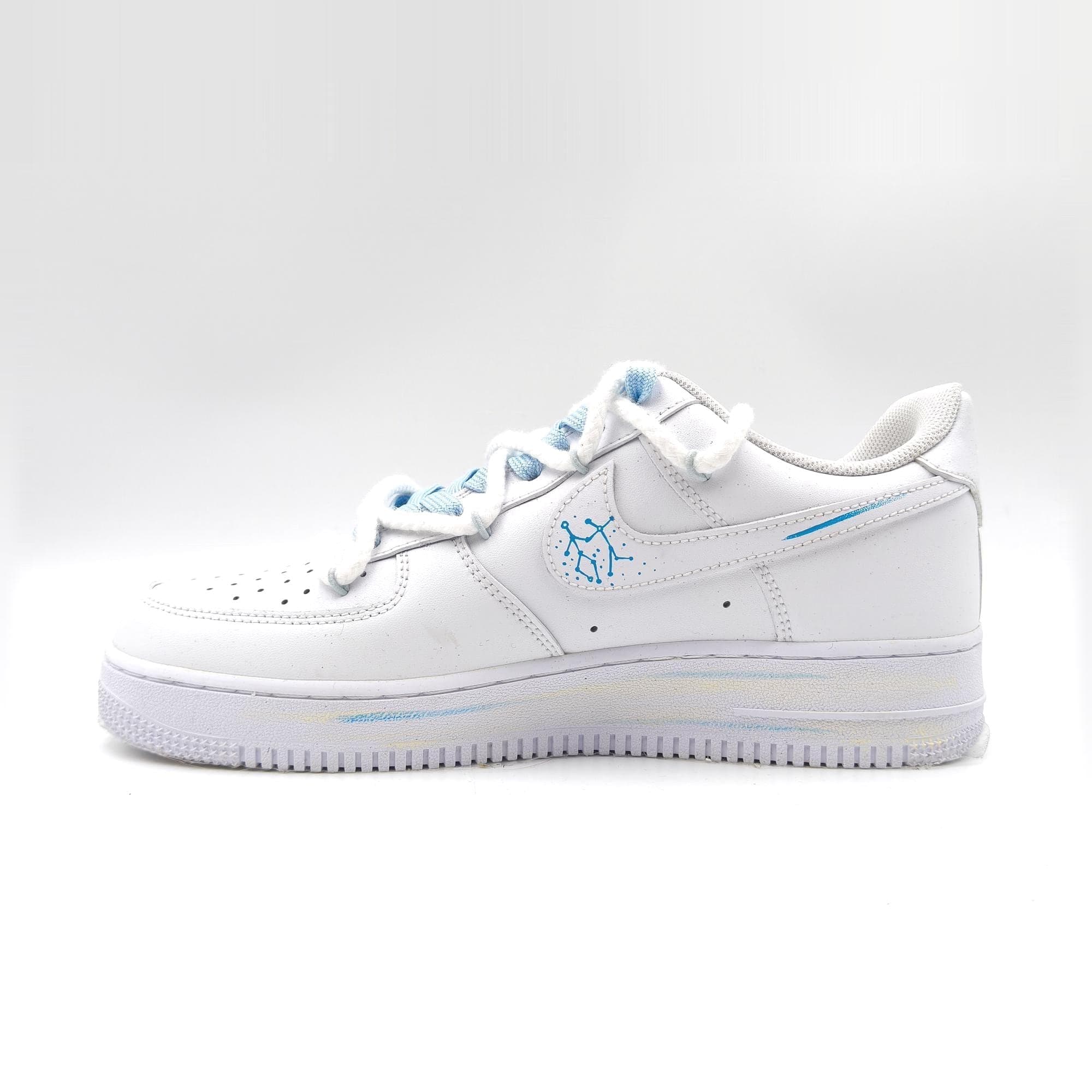 Gemini Hand Painted Nike Air Force 1 – Custom Zodiac AF1 Sneakers Astrology Shoes