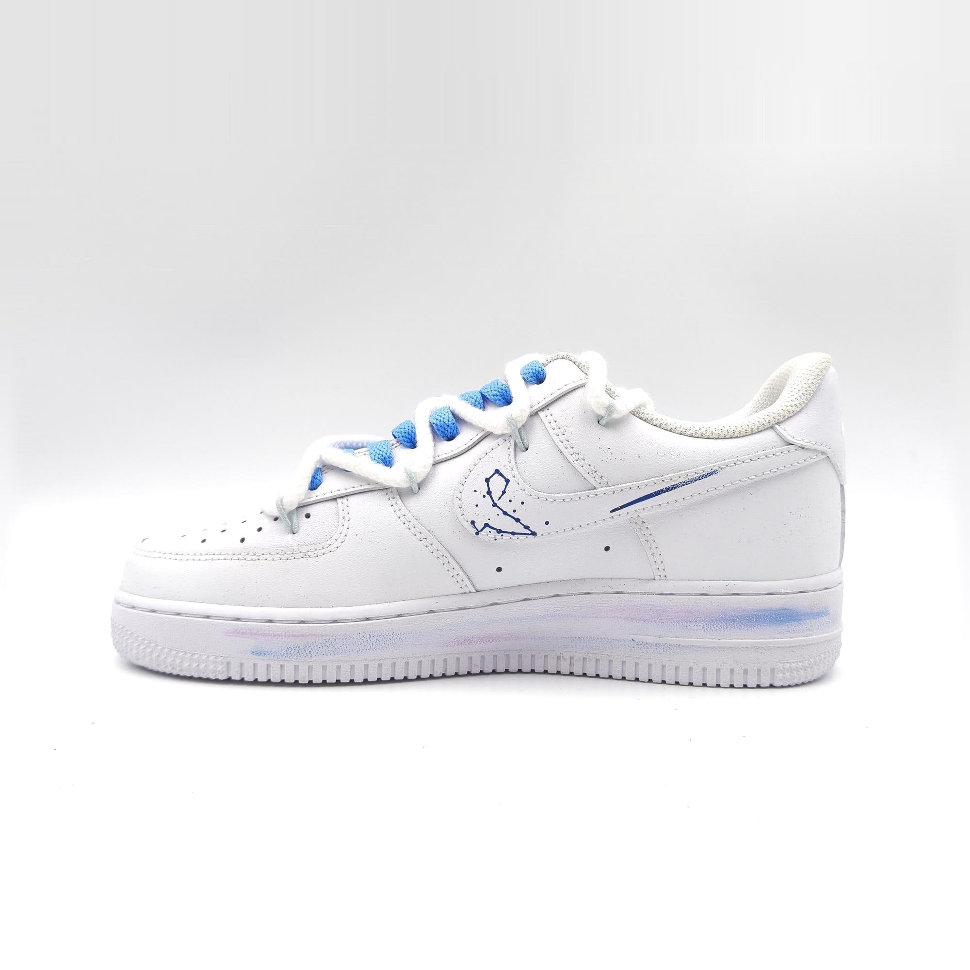 Pisces Hand Painted Nike Air Force 1 β Custom Zodiac AF1 Sneakers Astrology Shoes